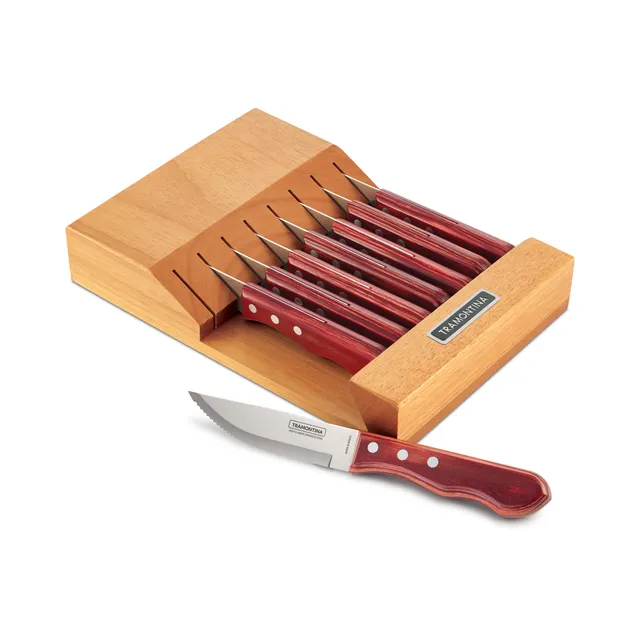 tramontina-gourmet-porterhouse-9-piece-high-carbon-stainless-steel-steak-knife-s image 1