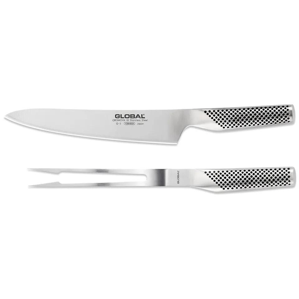 global-classic-g-313-2-piece-carving-set-8-25-carving-knife-and-6-fork-lightweig image 1