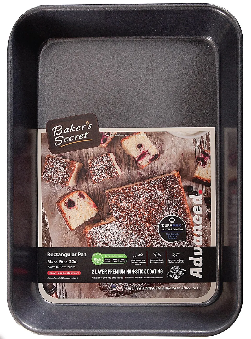 baker-s-secret-advanced-13-x-9-non-stick-carbon-steel-roaster-pan image 1