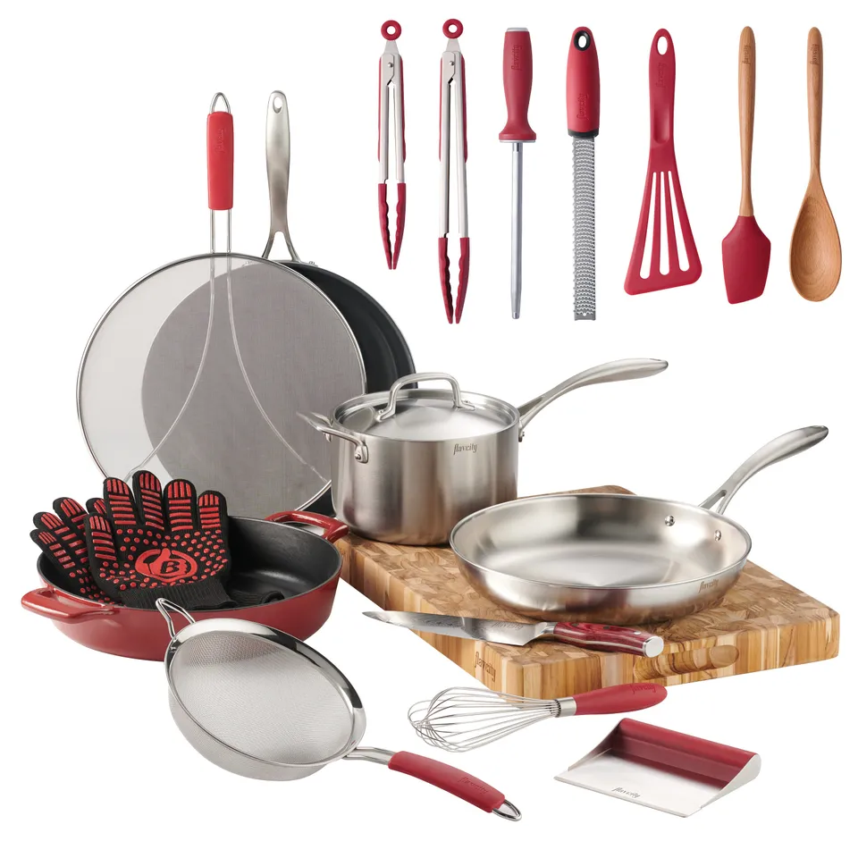 tramontina-flavcity-19-piece-essential-cookware-set-by-bobby-parrish-stainless-s image 1