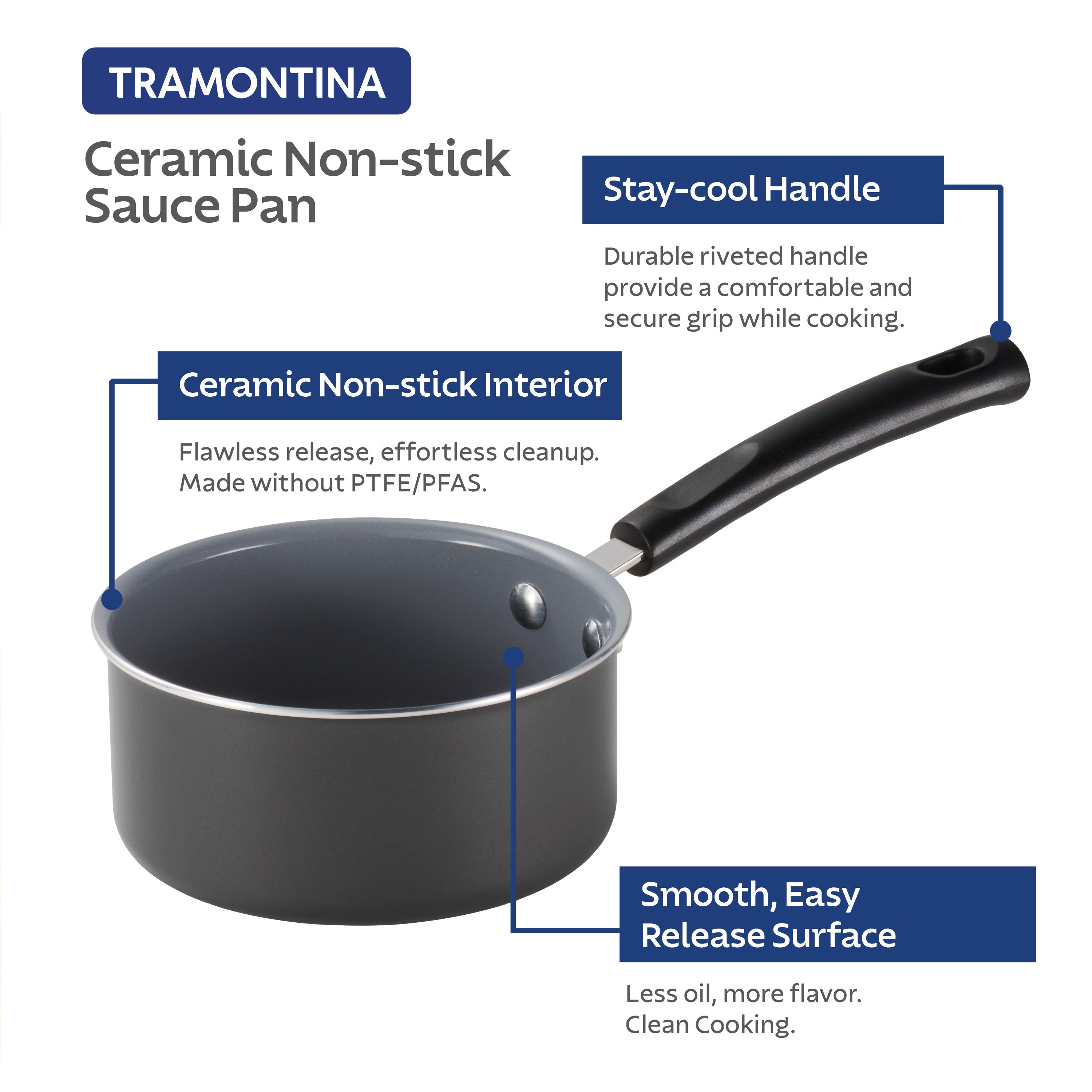 tramontina-primaware-1-quart-steel-gray-ceramic-nonstick-open-sauce-pan image 4