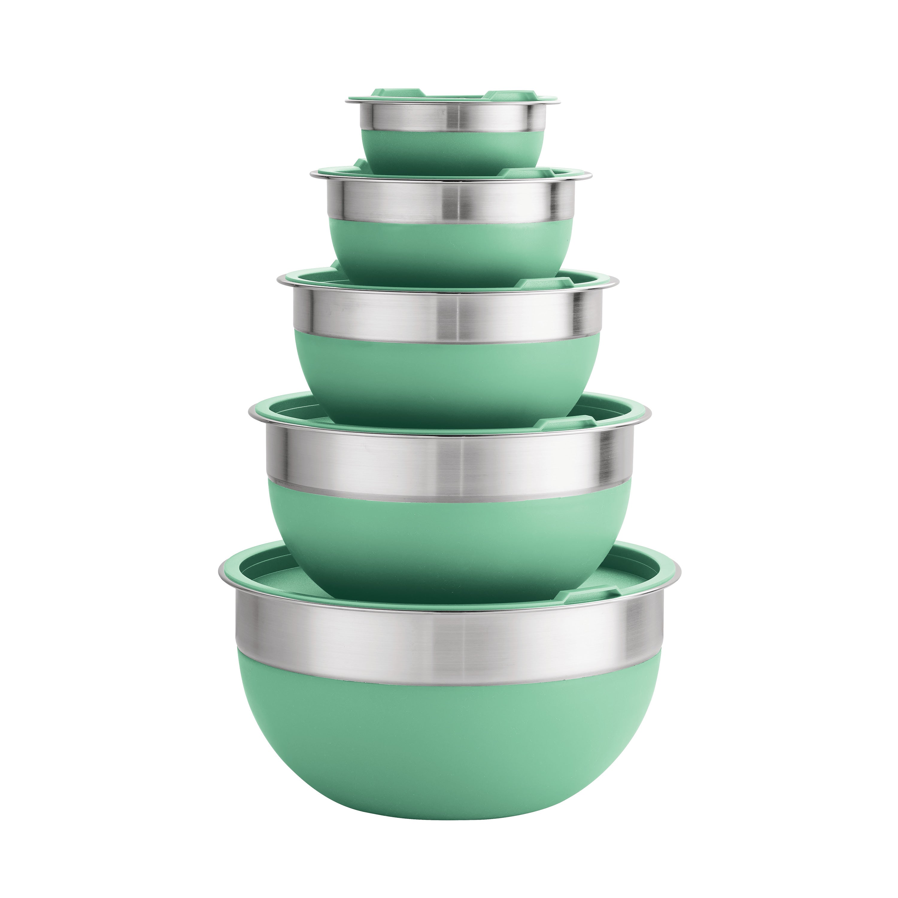 tramontina-gourmet-10-piece-stainless-steel-and-silicone-covered-mixing-bowl-set image 7