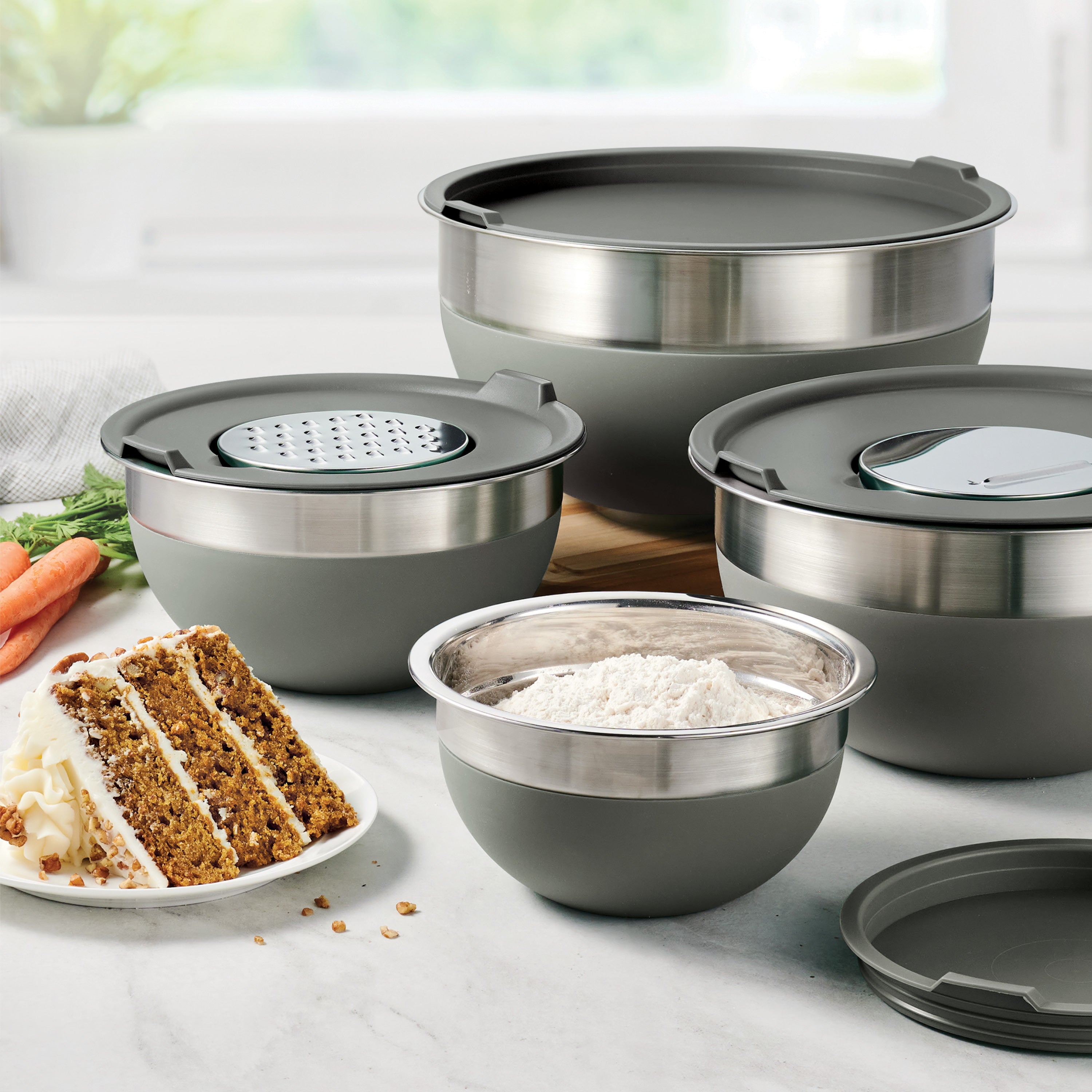 tramontina-10-piece-stainless-steel-mixing-bowl-set-with-silicone-bases-covers-a image 2