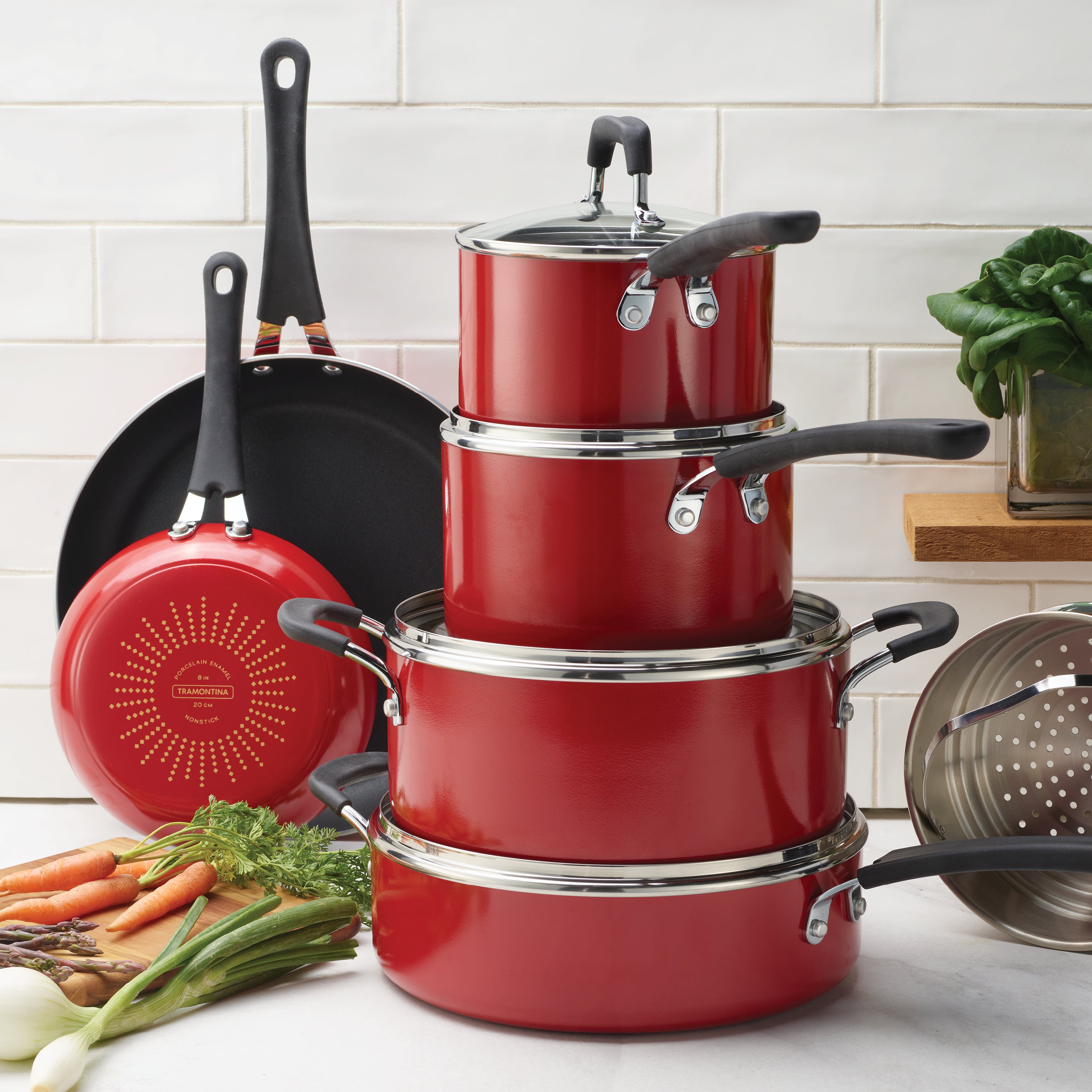 tramontina-11-piece-nonstick-cookware-set-with-lids image 2