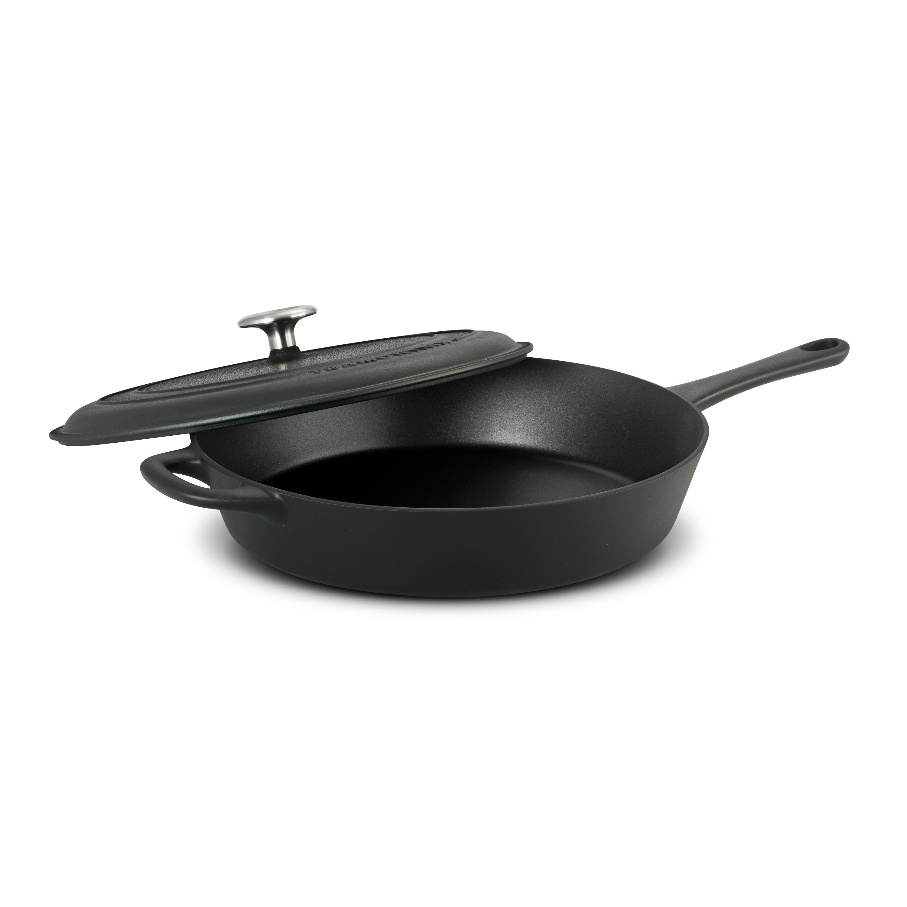 tramontina-12-5-inch-pre-seasoned-cast-iron-covered-skillet-with-self-basting-li image 3