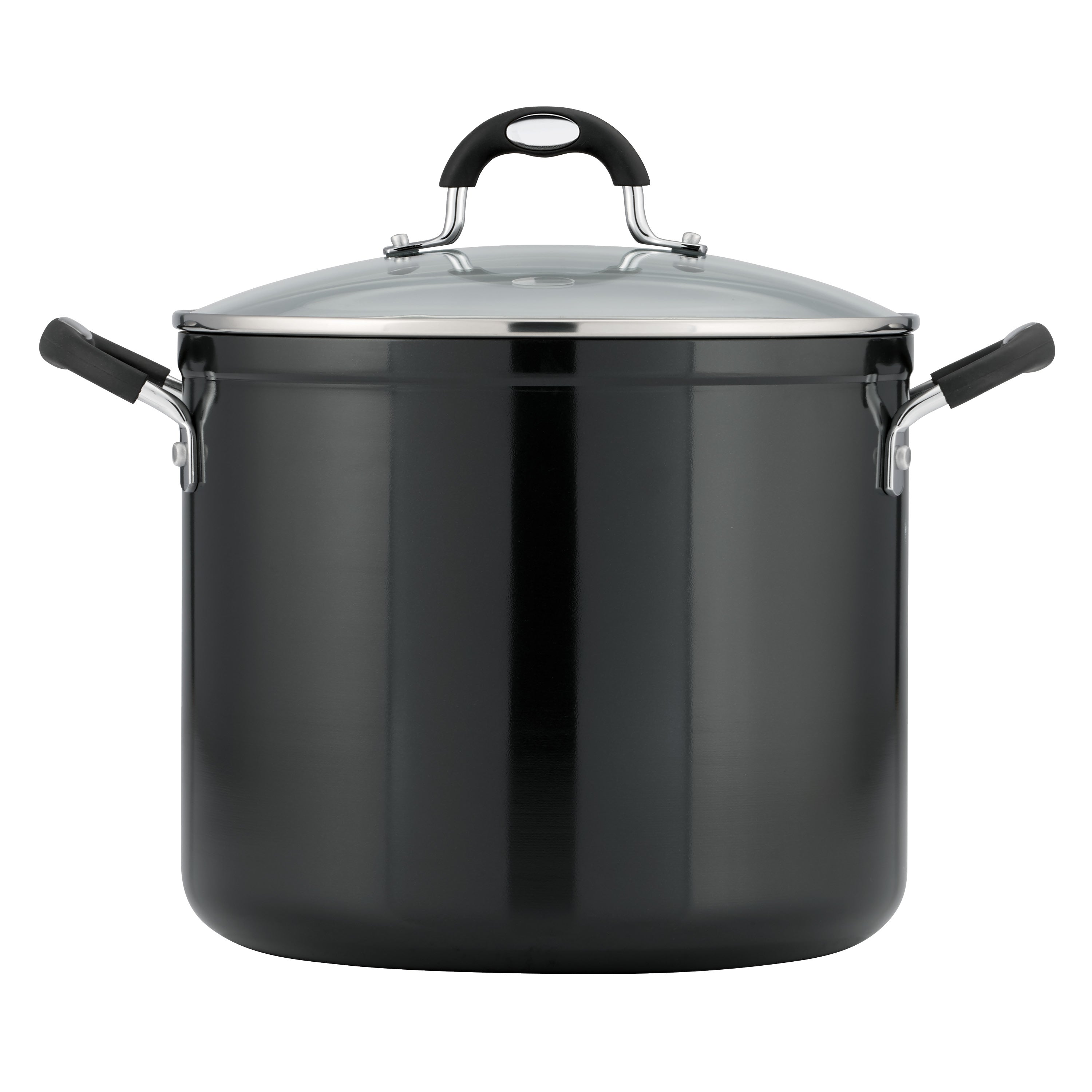 tramontina-12-quart-ceramic-nonstick-covered-stock-pot-charcoal-gray-heavy-gauge image 2