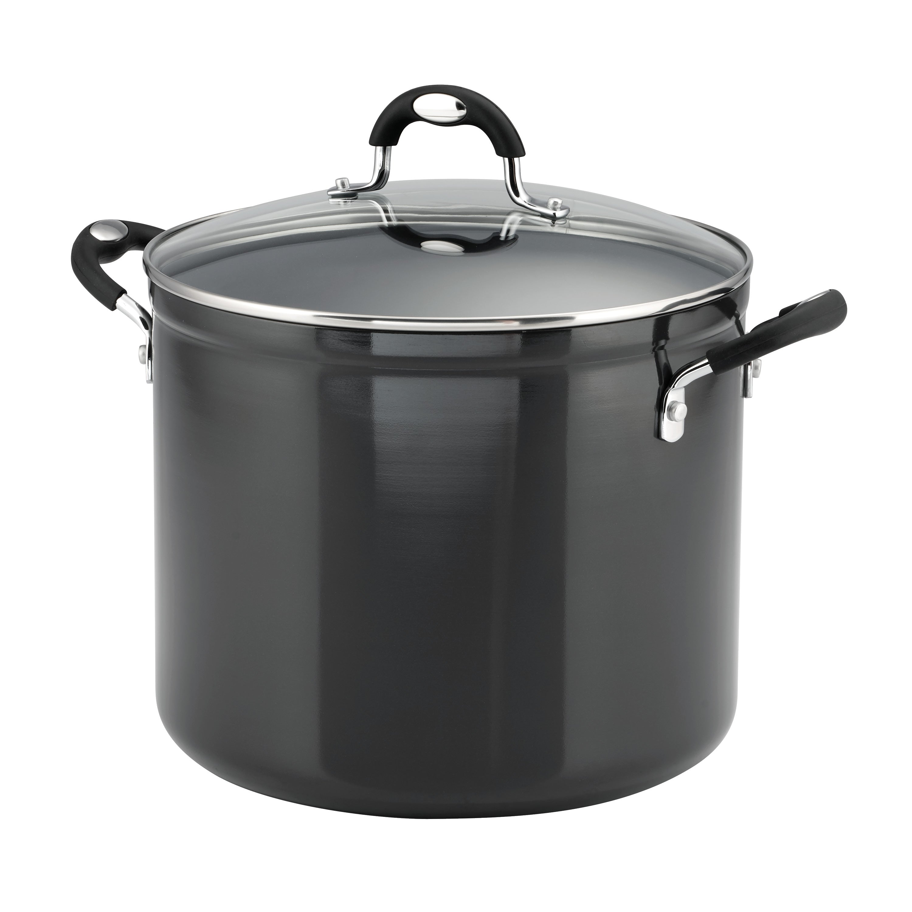 tramontina-12-quart-ceramic-nonstick-covered-stock-pot-charcoal-gray-heavy-gauge image 1