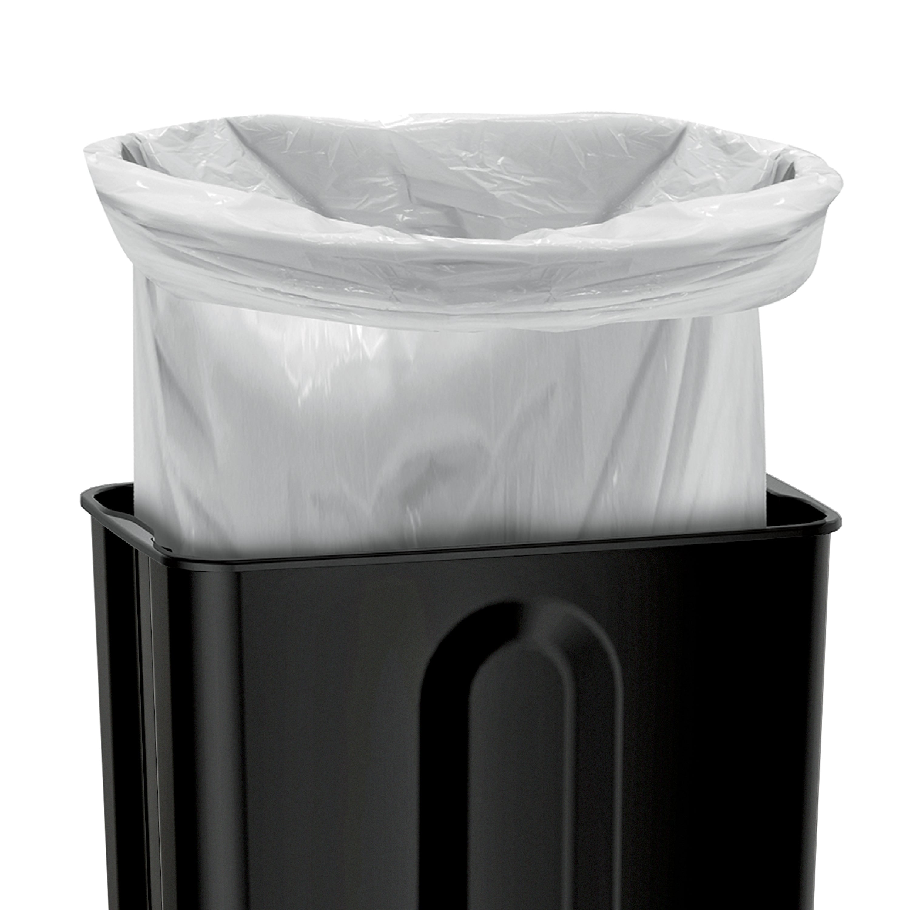 tramontina-13-gallon-stainless-steel-step-can-with-soft-closing-lid-charcoal-gra image 5