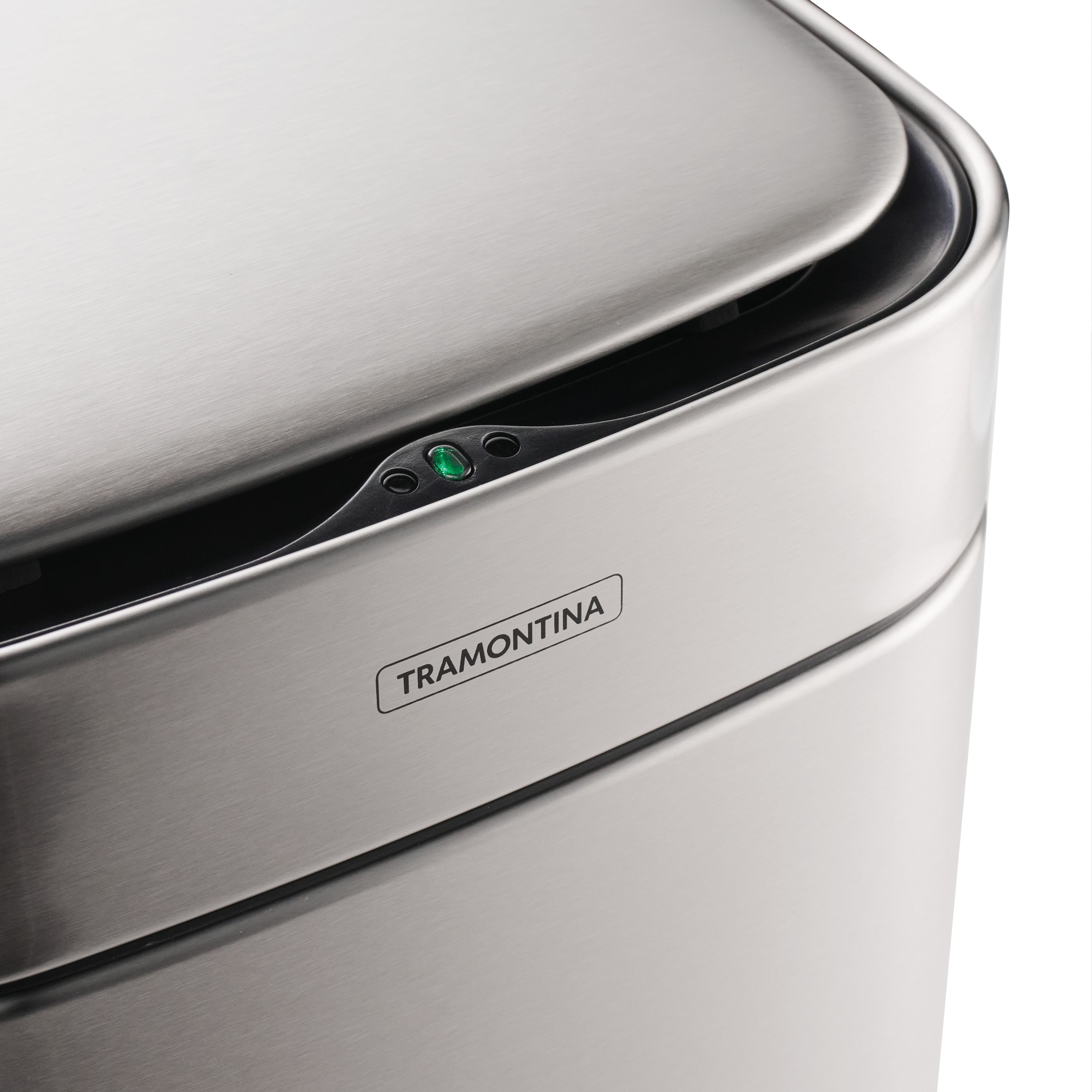 tramontina-2-11-gallon-stainless-steel-square-sensor-bin-with-abs-lid-touchless- image 2
