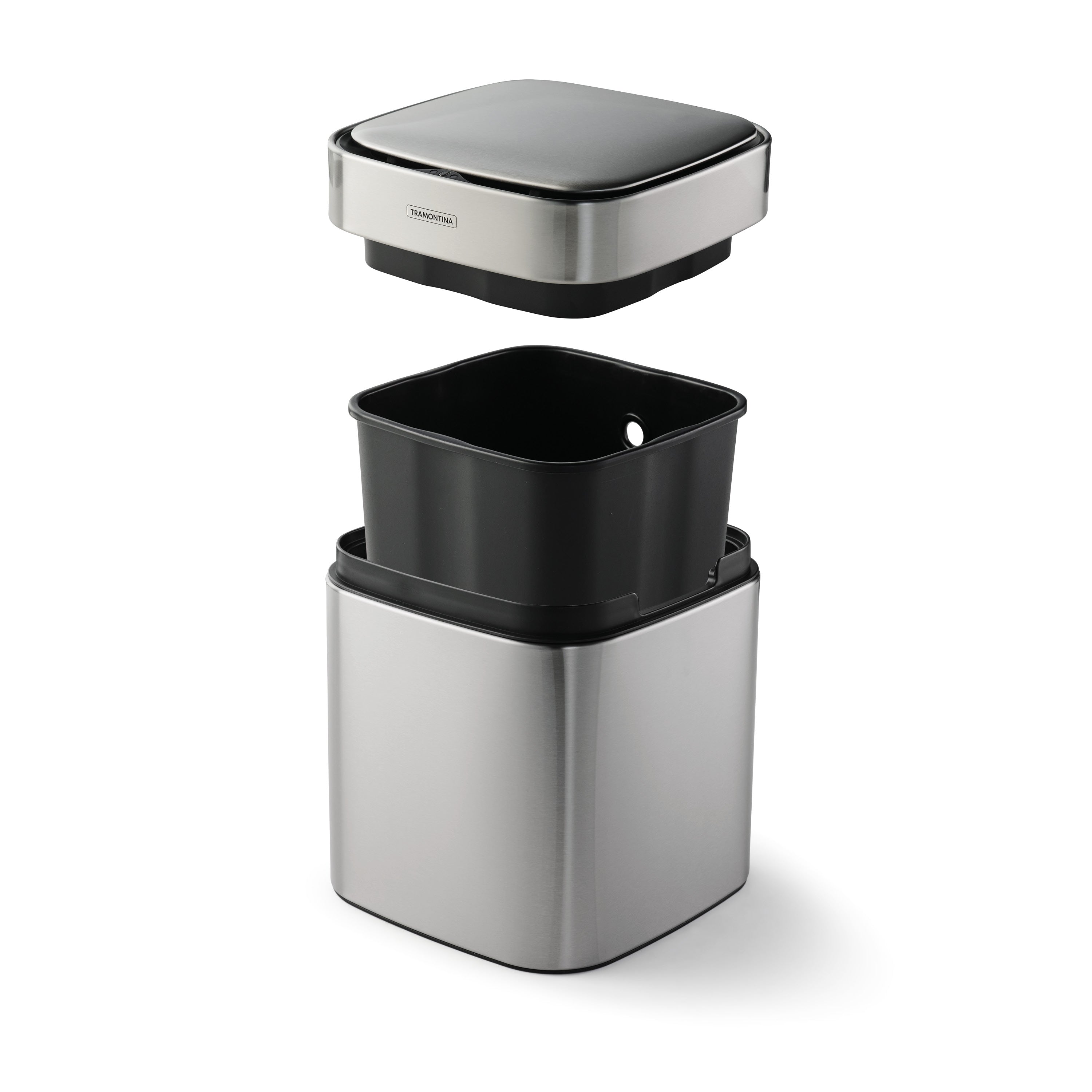 tramontina-2-11-gallon-stainless-steel-square-sensor-bin-with-abs-lid-touchless- image 3