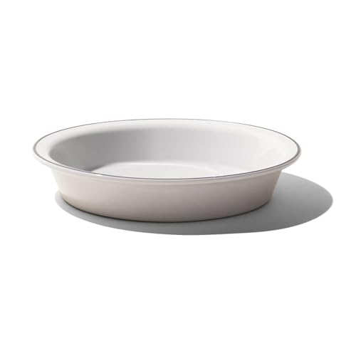 made-in-9-pie-dish-navy-rim-handcrafted-french-porcelain-professional-bakeware image 8