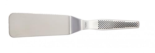 global-small-round-tip-turner-plain-edge-stainless-steel-spatula-cromova-18-sand image 4