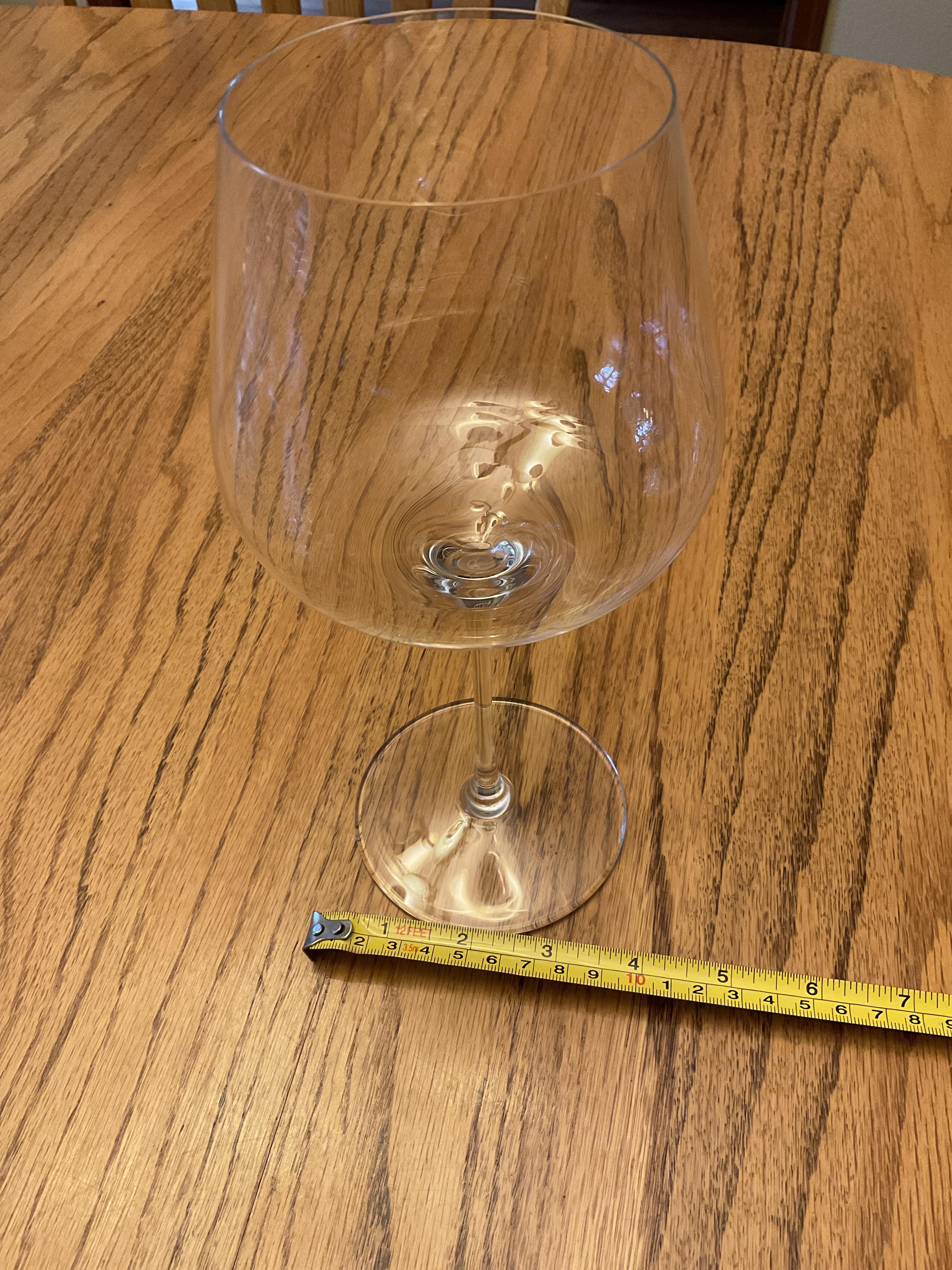 A decanter in glass form