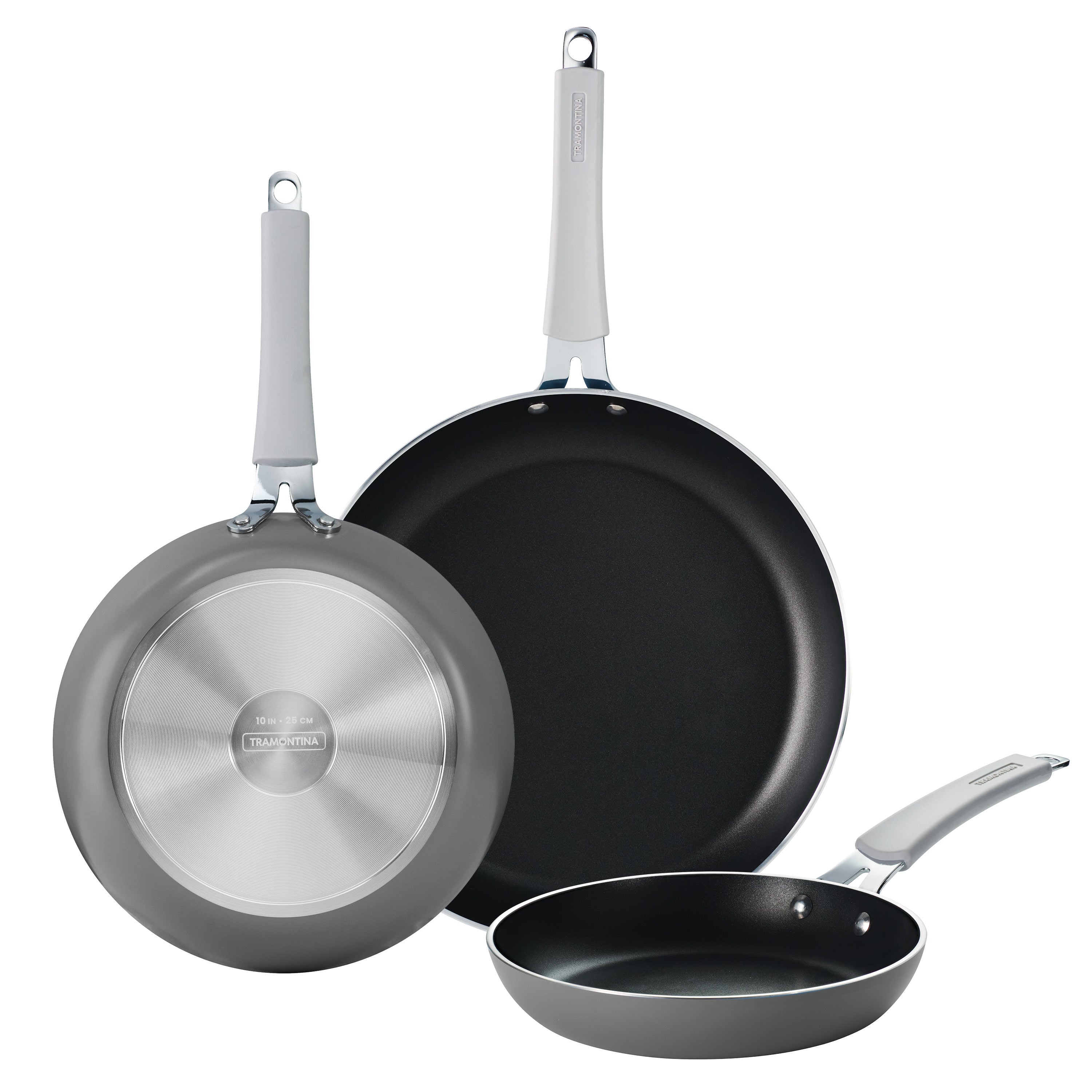 tramontina-culinary-collection-3-piece-nonstick-fry-pan-set-heavy-gauge-aluminum image 2