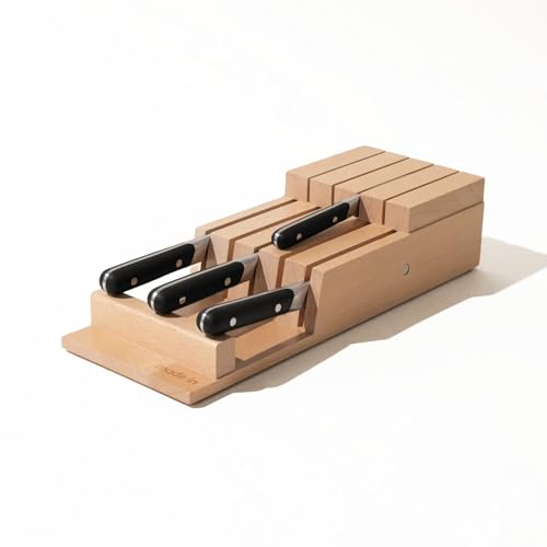made-in-4-piece-knife-set-with-in-drawer-knife-organizer-chef-nakiri-bread-parin image 5