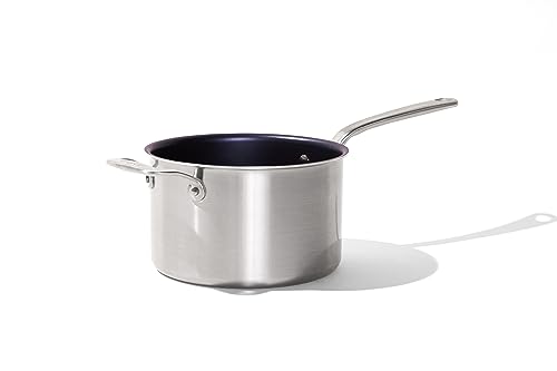 made-in-procoat-4-quart-non-stick-sauce-pan-with-lid-harbour-blue-5-ply-stainles image 8
