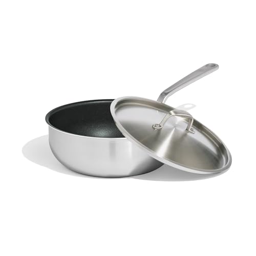 made-in-3-qt-procoat-non-stick-saucier-with-lid-5-ply-stainless-clad-induction-c image 8