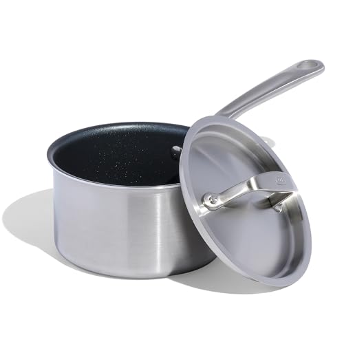 made-in-procoat-2-quart-non-stick-sauce-pan-with-lid-graphite-5-ply-stainless-cl image 8