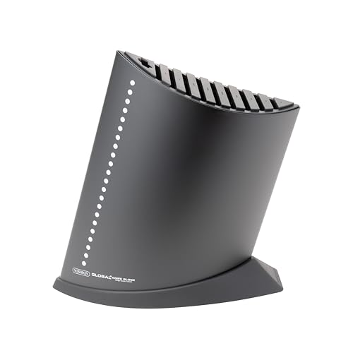 global-gkb-52-cb-10-slot-knife-block-black-holds-9-knives-plus-steel-or-shears image 7
