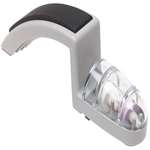 global-minosharp-220-gb-2-stage-knife-sharpener-whetstone-wheels-grey-black image 3