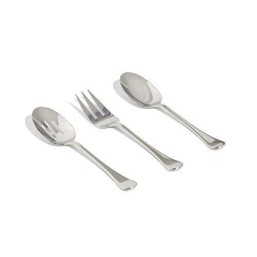 made-in-stainless-steel-serving-utensil-set-fork-spoon-and-slotted-spoon-dishwas image 8