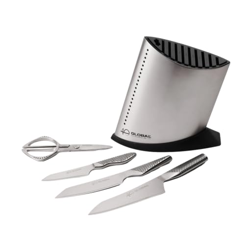 global-40th-anniversary-5-piece-knife-block-set-cromova-18-stainless-steel-with- image 4