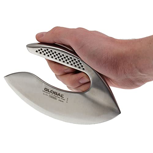 global-g-76-7-inch-stainless-steel-herb-chopper-double-blade-cromova-18-mezzalun image 6