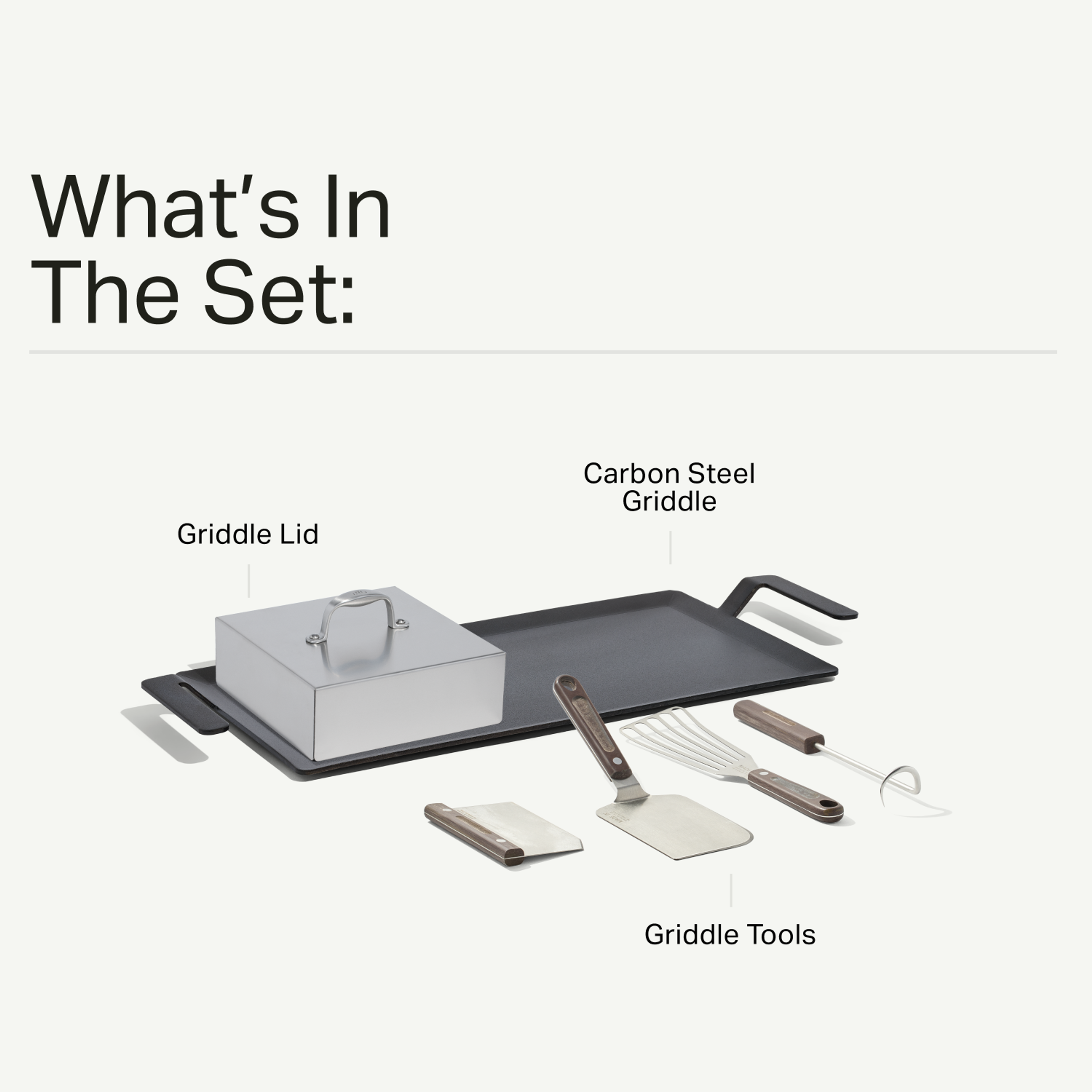 made-in-carbon-steel-griddle-bundle-with-grill-tools-and-lid-professional-4mm-ca image 2