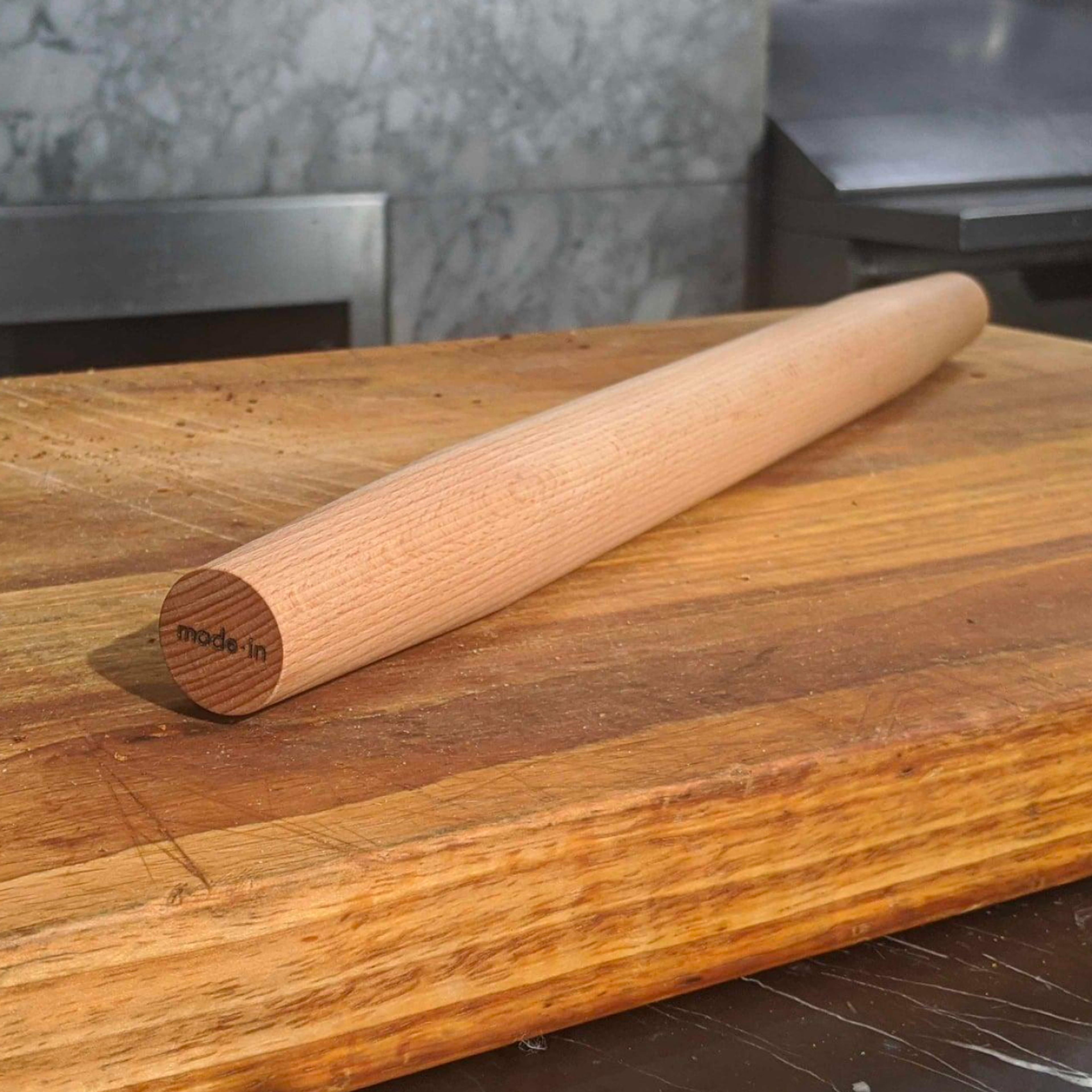 made-in-tapered-french-style-solid-wood-rolling-pin image 2