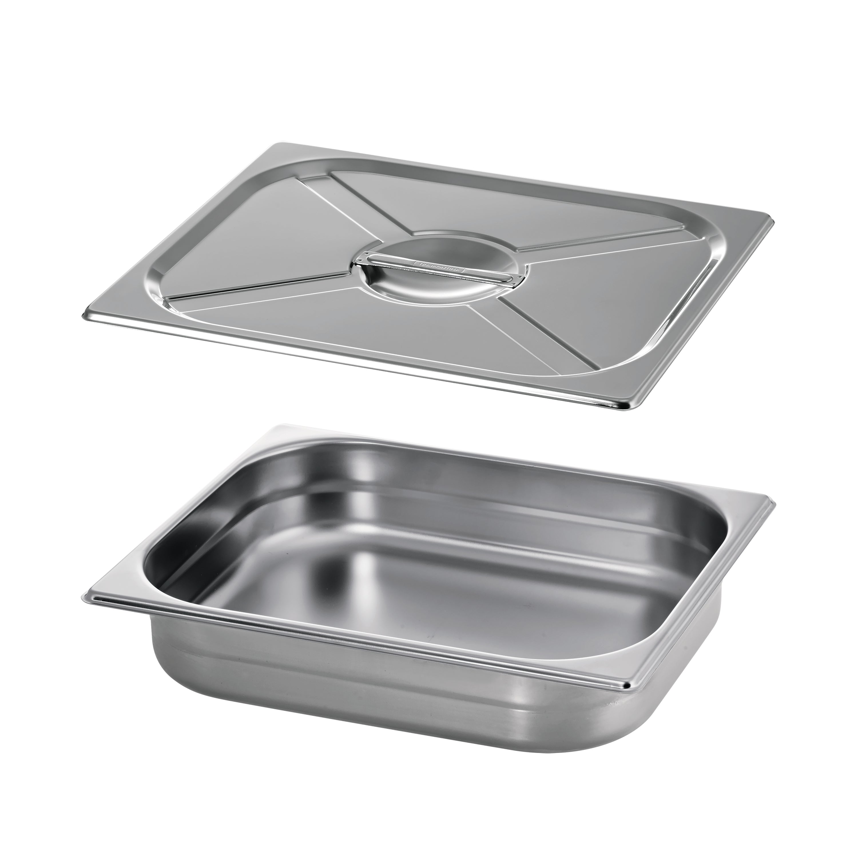 tramontina-4-5-quart-18-10-stainless-steel-covered-half-size-food-pan image 1