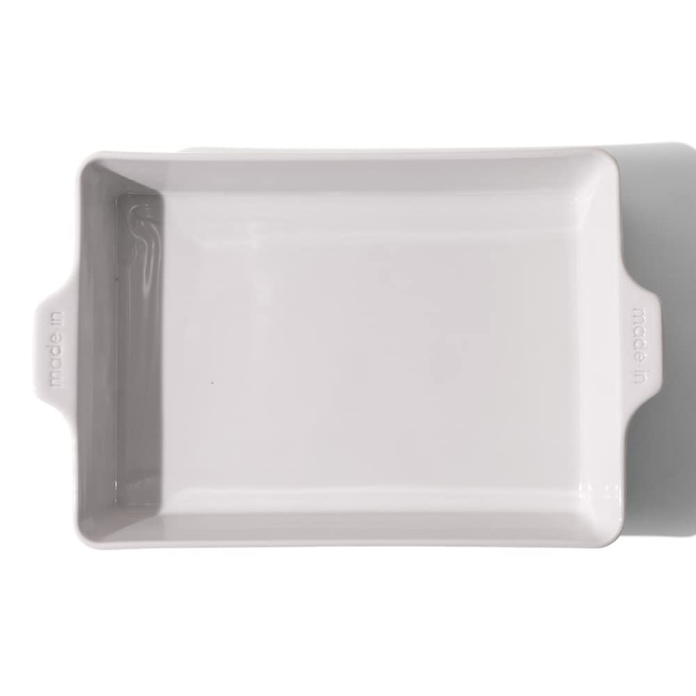 made-in-rectangular-baking-dish-white-handcrafted-french-porcelain-9x13-bakeware image 1