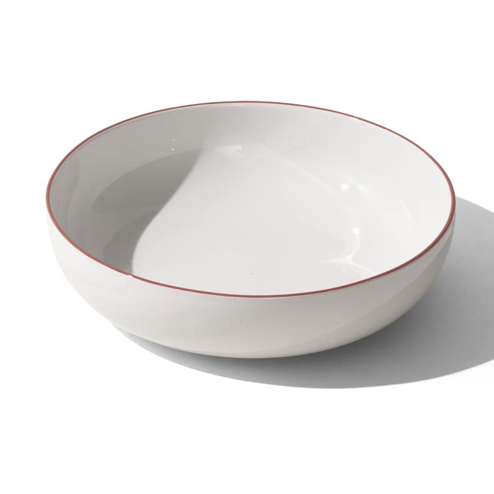 made-in-serving-bowl-white-with-red-rim-12-porcelain-fully-alumina-vitrified-chi image 2