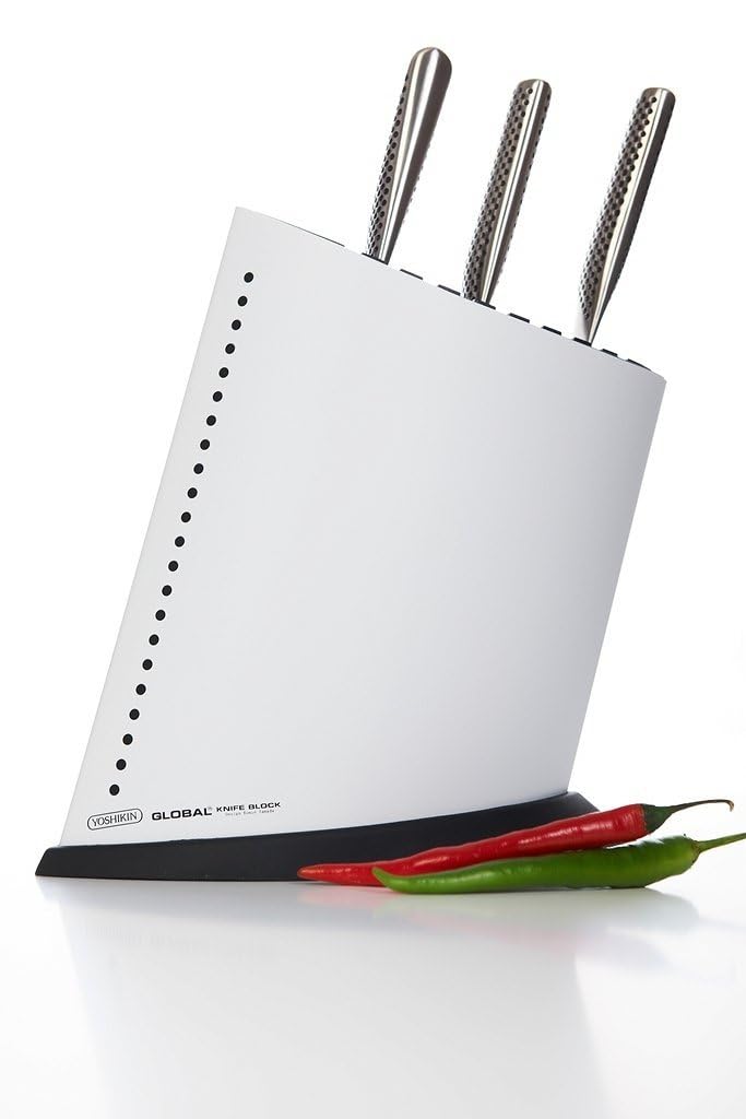 global-gkb-52-cw-10-slot-knife-block-white-contemporary-plastic-metal-kitchen-kn image 3