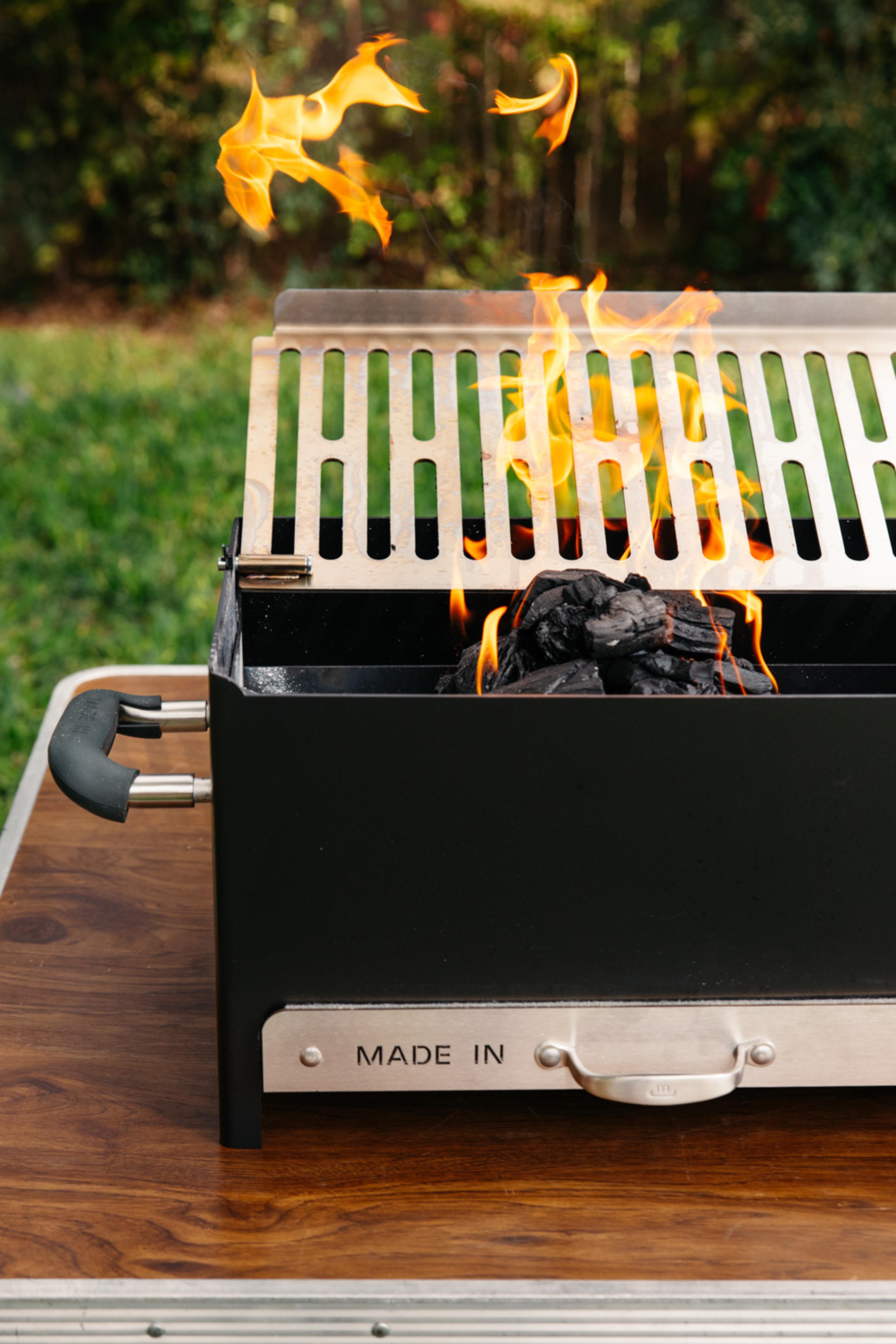 made-in-grill-portable-charcoal-grill-with-convertible-cooktop-multiple-heat-lev image 3