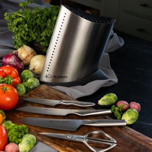 global-40th-anniversary-5-piece-knife-block-set-cromova-18-stainless-steel-with- image 5