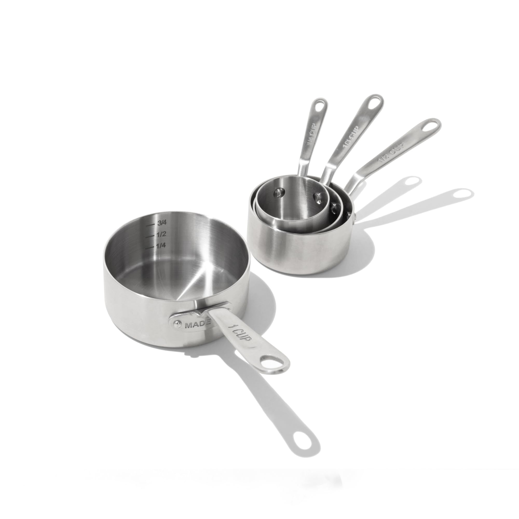 made-in-cookware-stainless-steel-measuring-cup-set-4-piece-stackable-304-stainle image 1