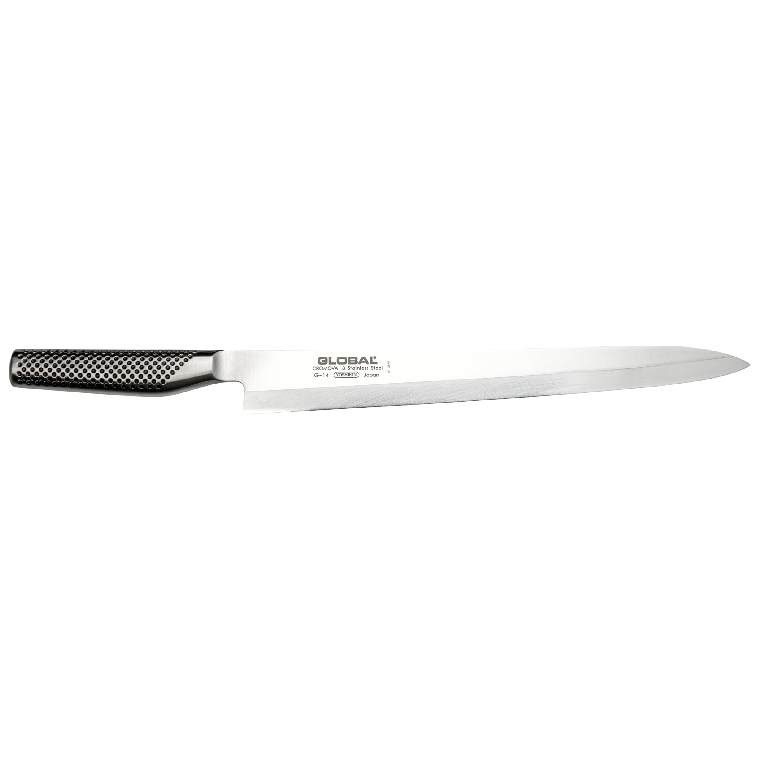 global-g-14-classic-series-yanagi-sashimi-knife-8-25-cromova-18-stainless-steel- image 1