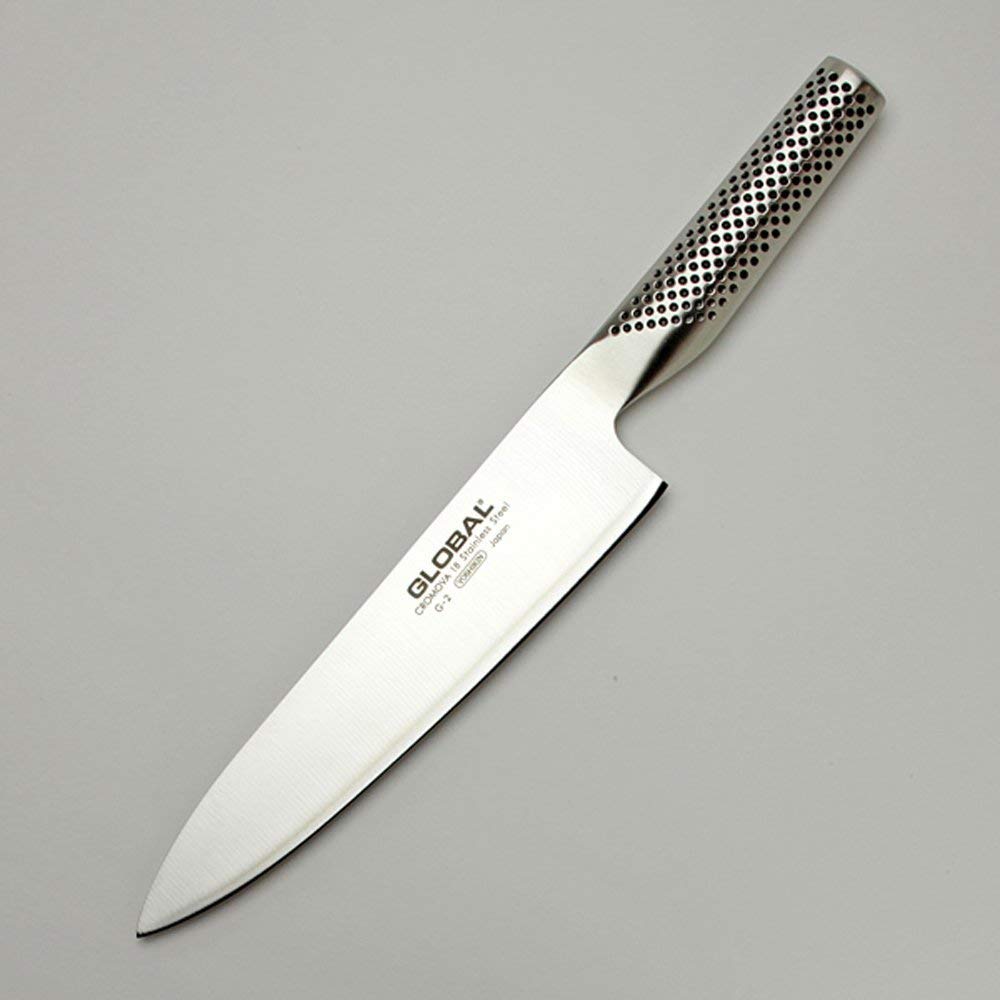 global-g-2-8-inch-20cm-chef-s-knife-molybdenum-vanadium-stainless-steel-silver image 4