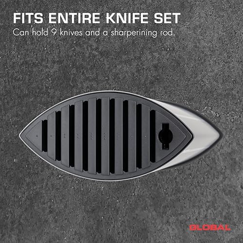 global-gkb-52-cb-10-slot-knife-block-black-holds-9-knives-plus-steel-or-shears image 8