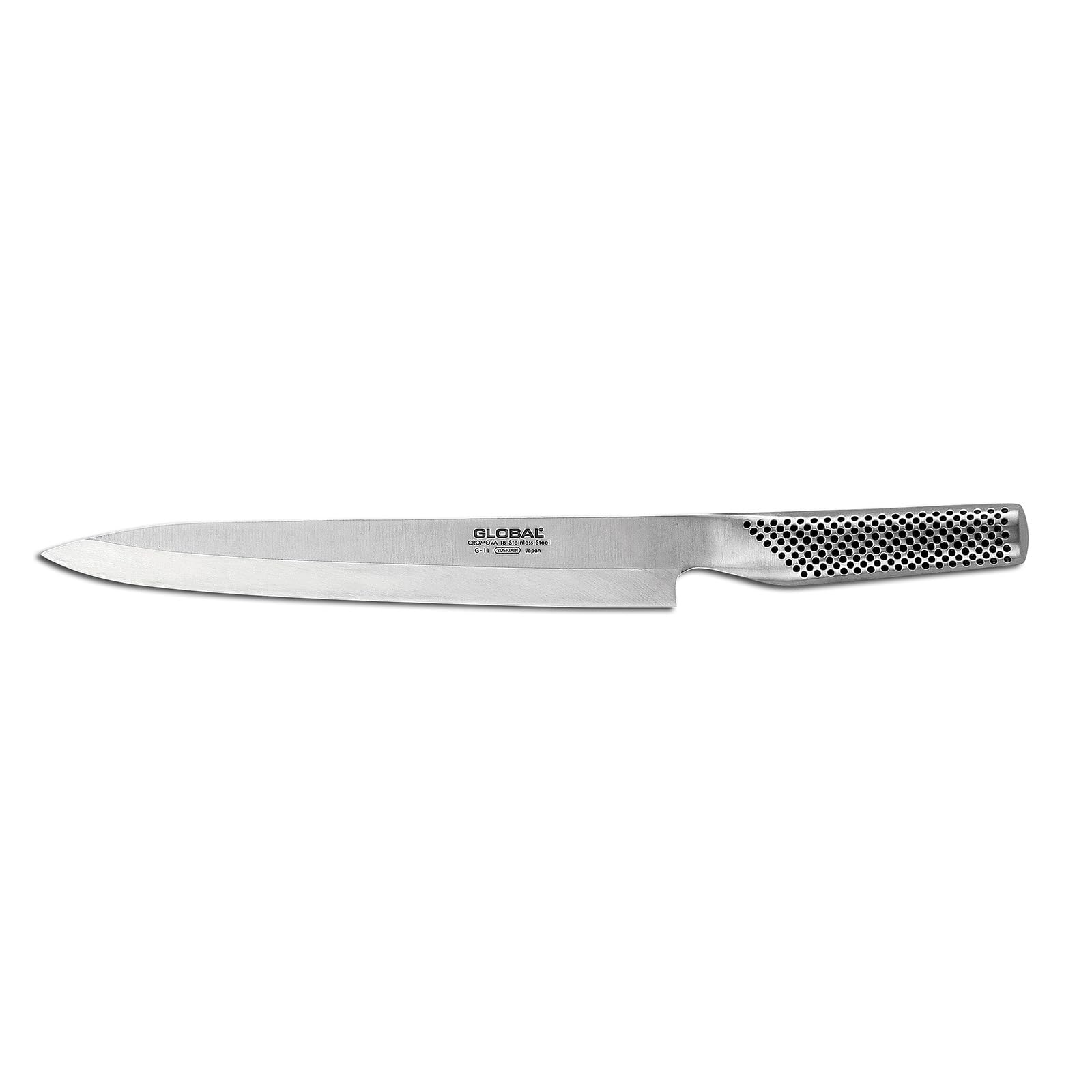 global-g-11l-10-inch-left-handed-yanagi-sashimi-knife-single-bevel-cromova-18-st image 1