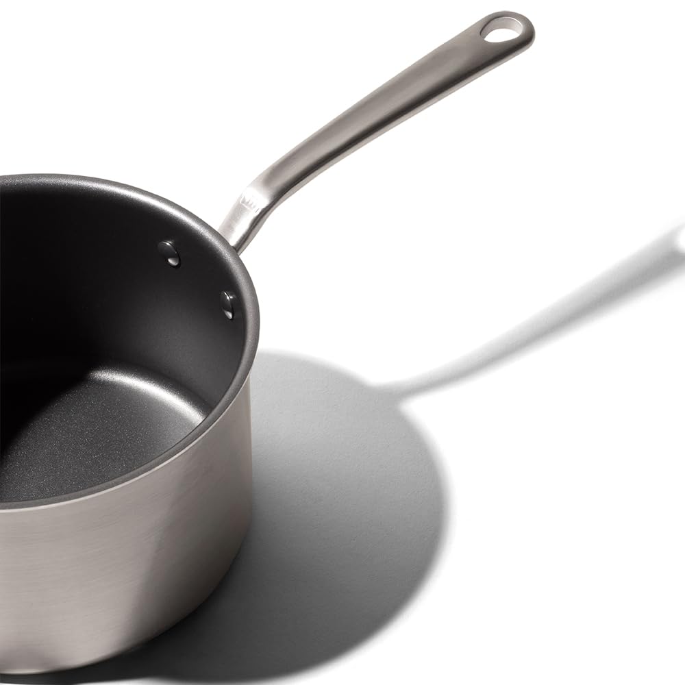 made-in-procoat-4-quart-non-stick-sauce-pan-with-lid-graphite-5-ply-stainless-cl image 2