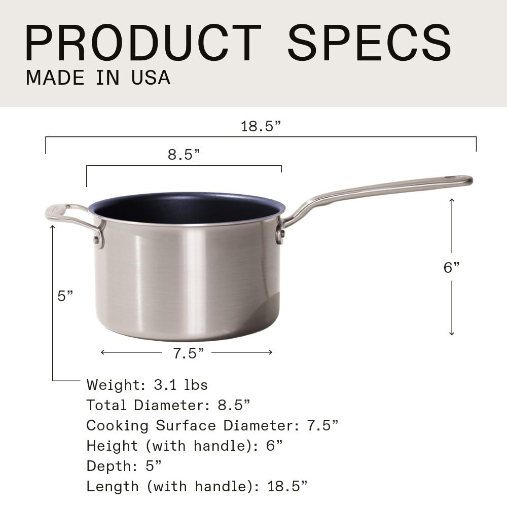 made-in-procoat-4-quart-non-stick-sauce-pan-with-lid-harbour-blue-5-ply-stainles image 5