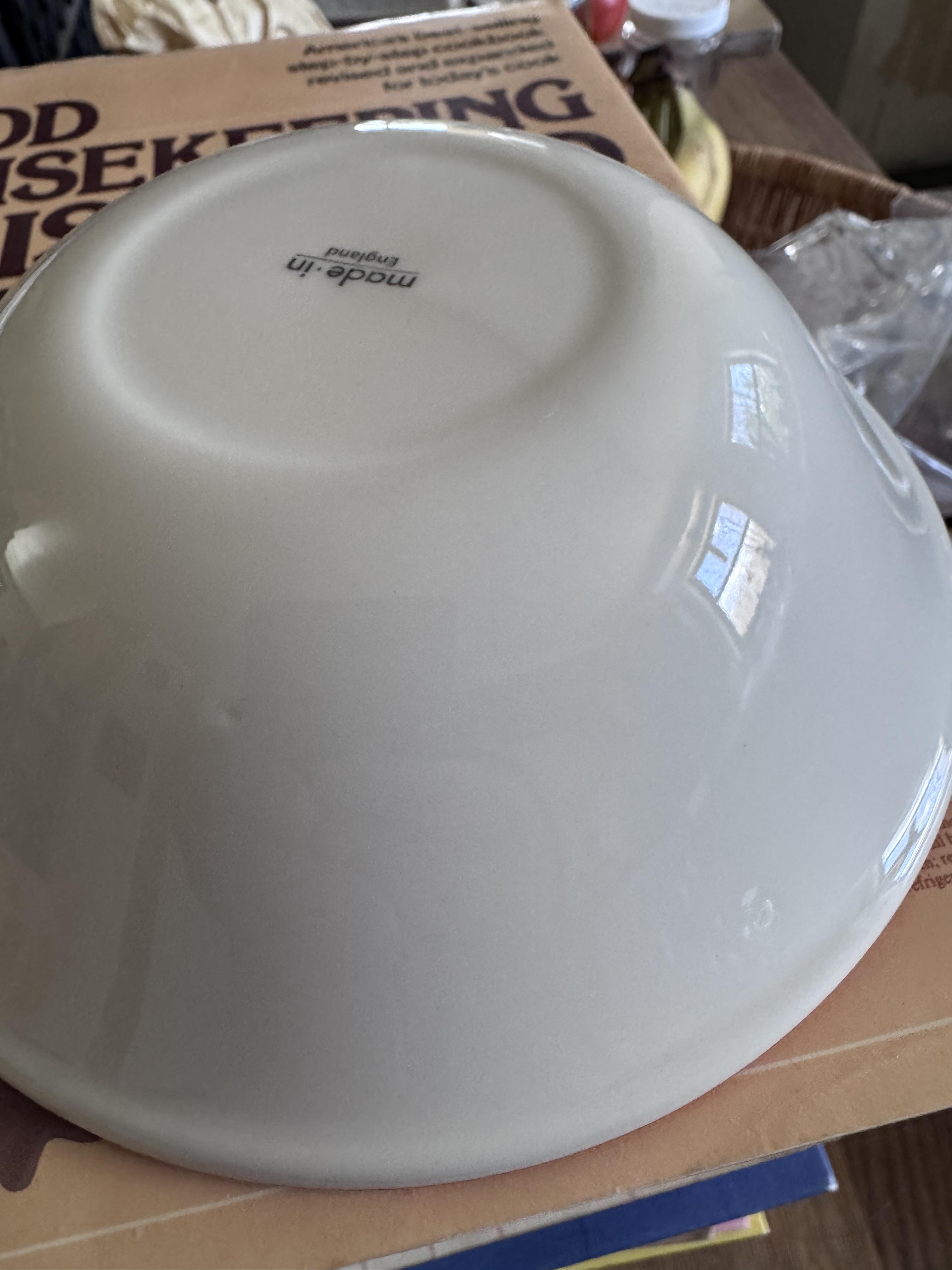 One bowl cracked in the dishwasher