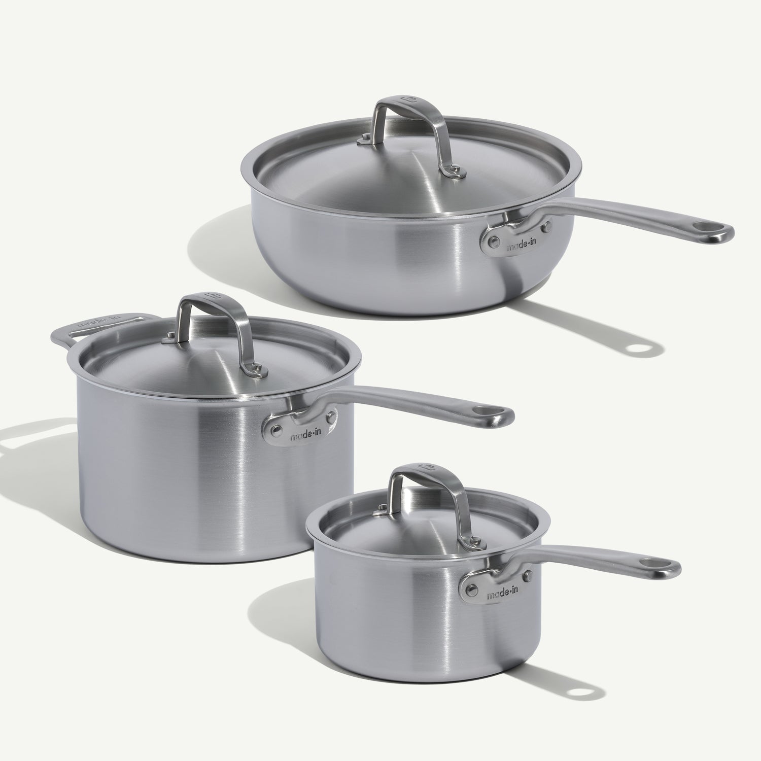 made-in-stainless-saucepan-set-award-winning-stainless-clad-cookware-series-sauc image 1