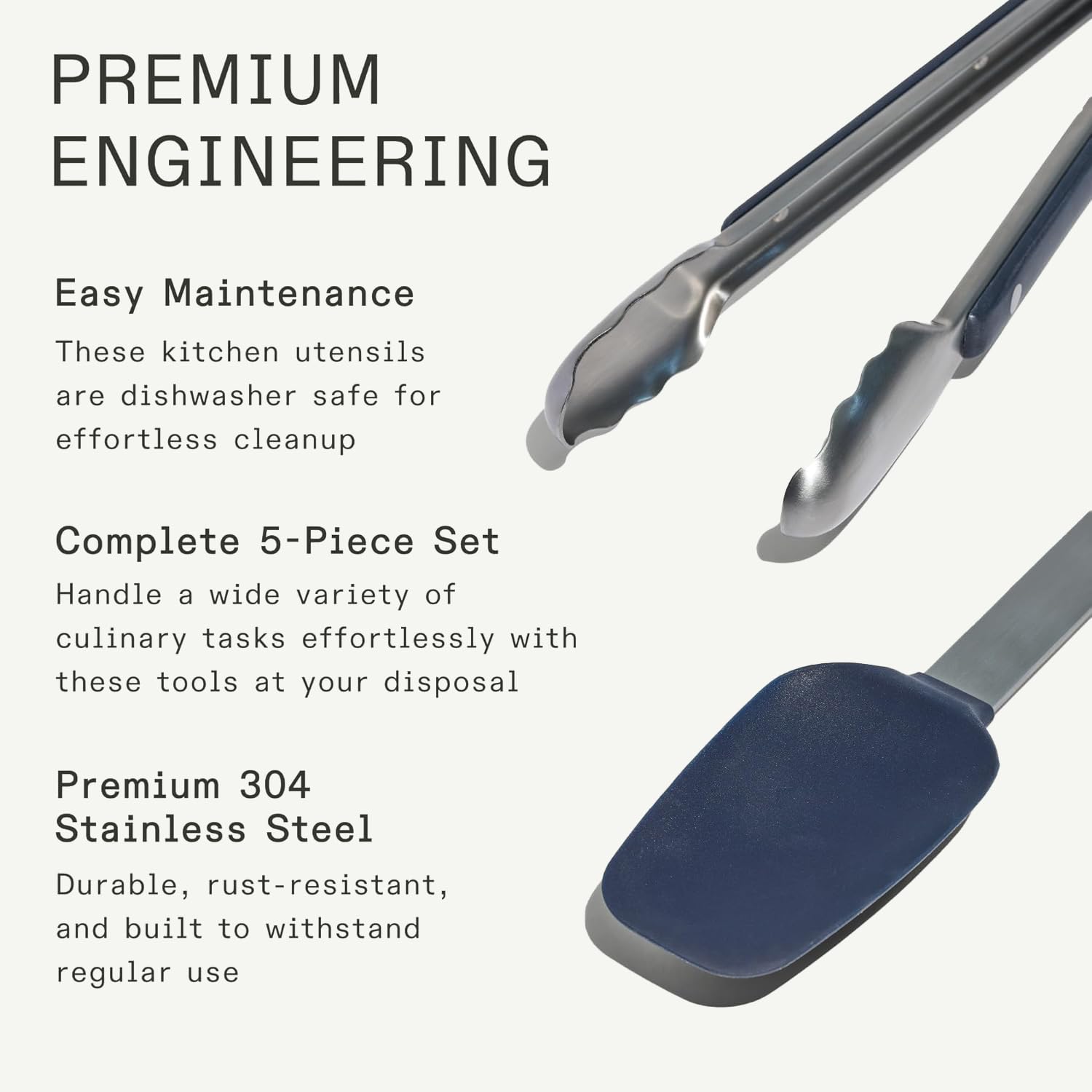 made-in-5-piece-stainless-steel-kitchen-utensil-set-ladle-tongs-whisk-spoonula-f image 3