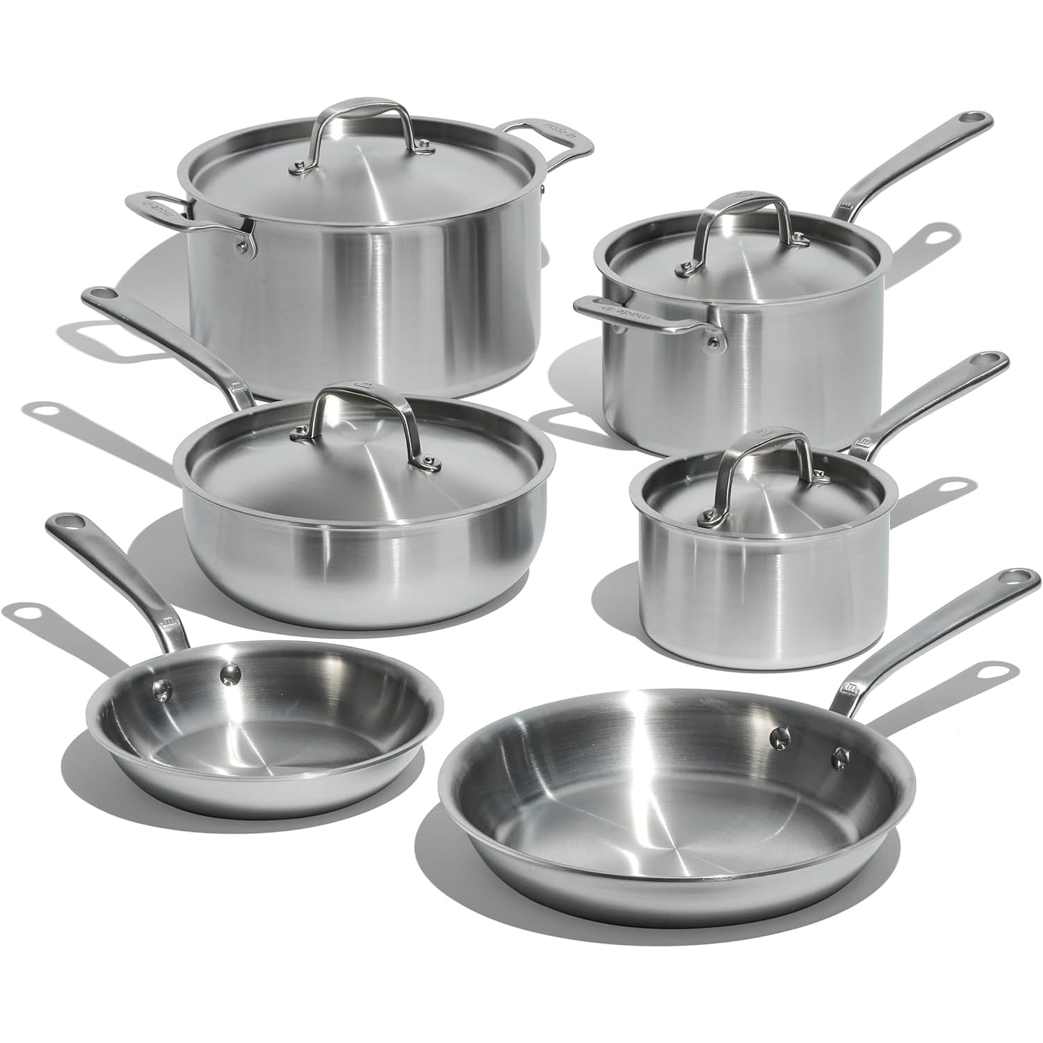 made-in-10-piece-stainless-clad-cookware-set-5-ply-pots-and-pans-with-lids-made- image 1