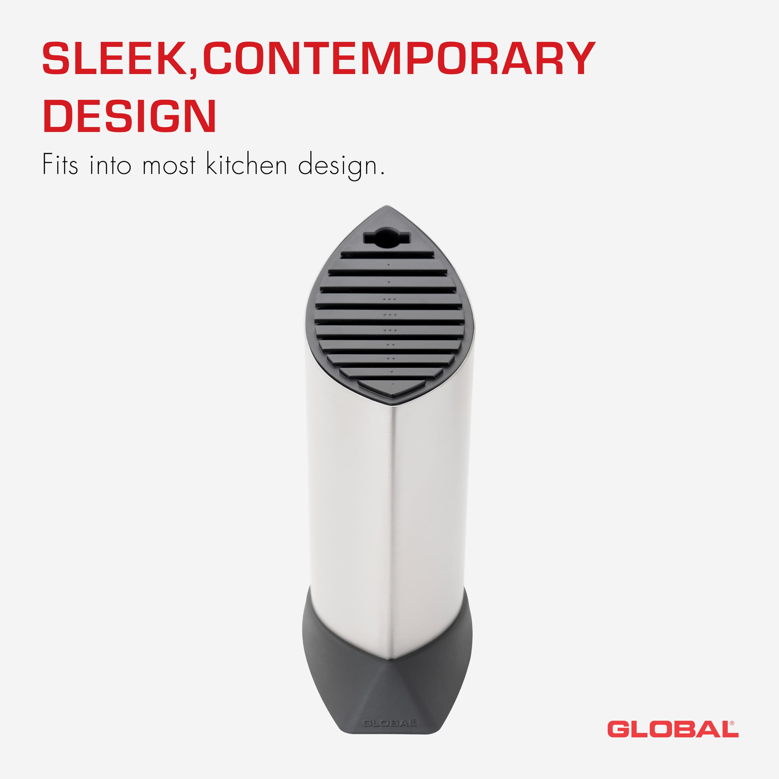 global-gkb-52-10-ship-shape-knife-block-stainless-steel-10-slot-contemporary-kni image 3