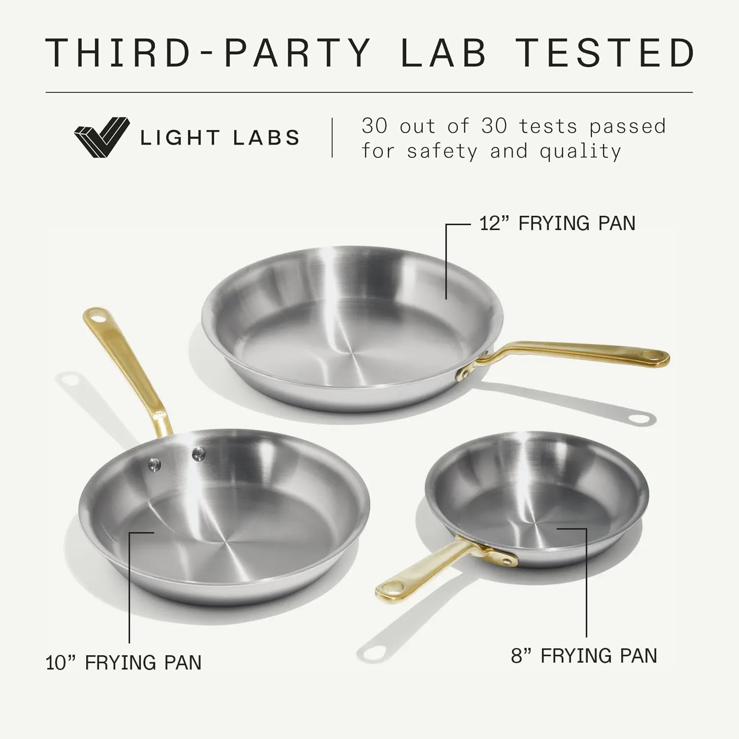 made-in-stainless-clad-3-piece-frying-pan-set-8-10-12-with-antique-brass-stay-co image 5