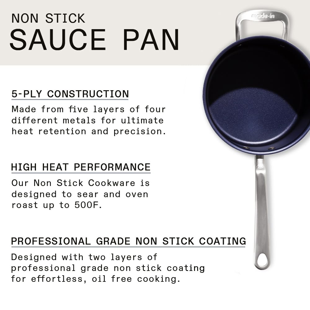 made-in-procoat-4-quart-non-stick-sauce-pan-with-lid-harbour-blue-5-ply-stainles image 3