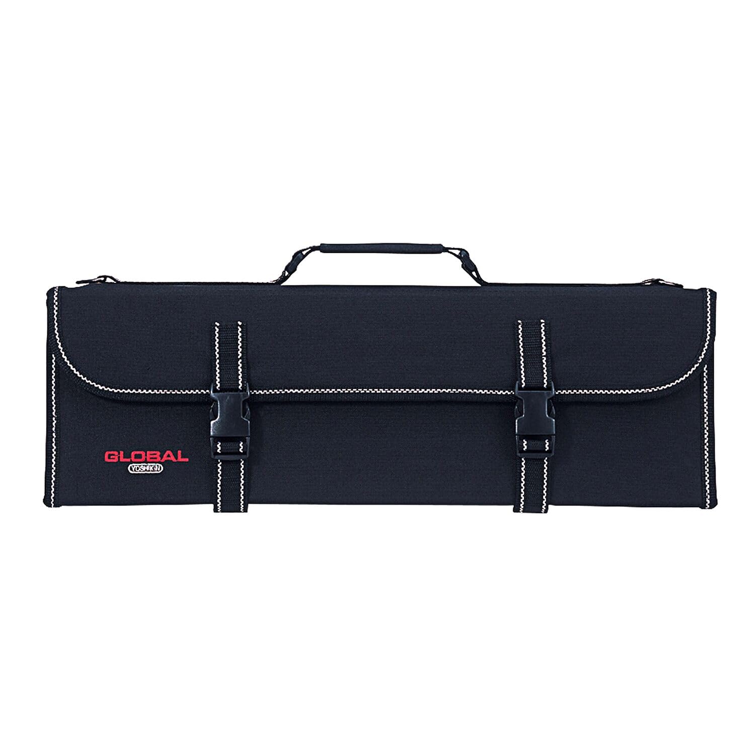 global-g-668-16-knife-roll-with-handle-16-pocket-black-denier-nylon-chef-case image 4